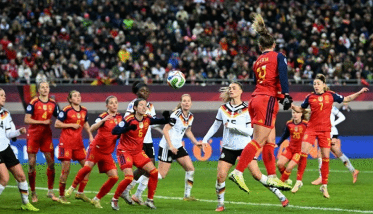 Spain hold Germany in tense first leg of Women’s Nations League final